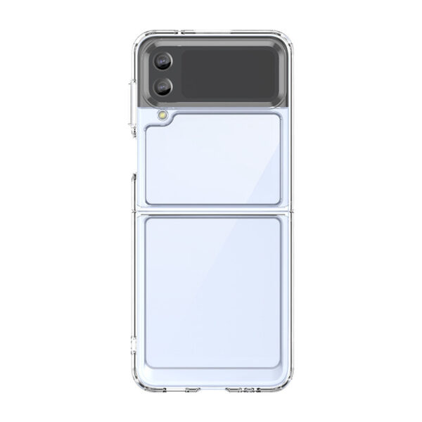 Outer Space Case Samsung Galaxy Z Flip 3 -kuorelle joustavalla läpinäkyvällä kehyksellä