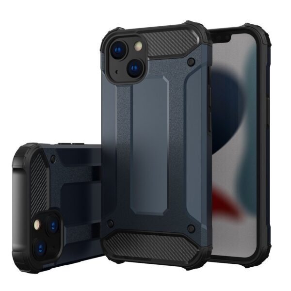 Hybrid Armor suojakuori iPhone 14 Plus panssaroidulle hybridikotelolle, sininen